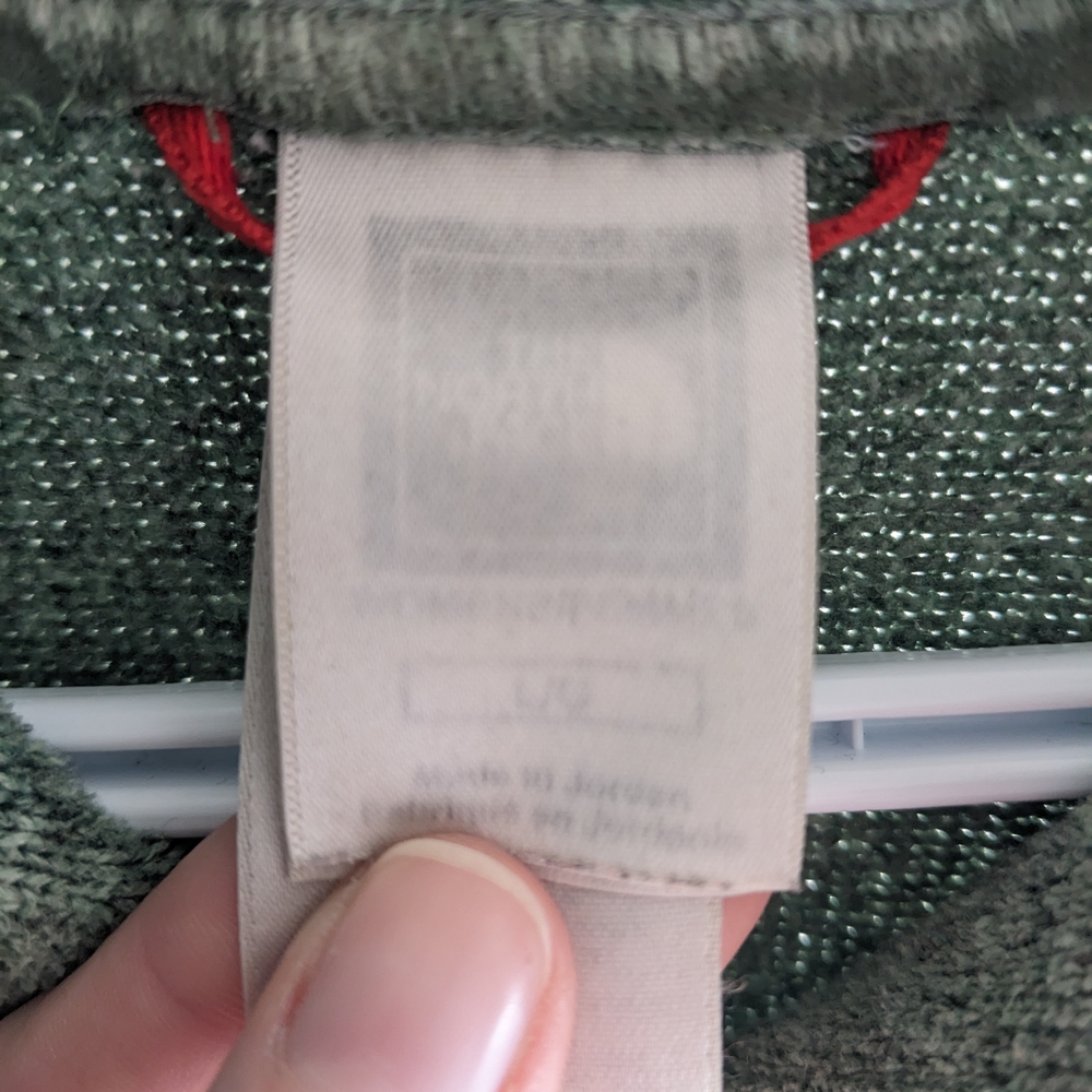 Women's North Face Green Fleece - Picture 3 of 5